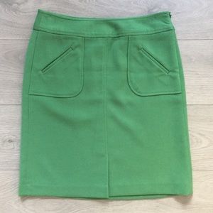 Banana Republic Vibrant Green Color Skirt
